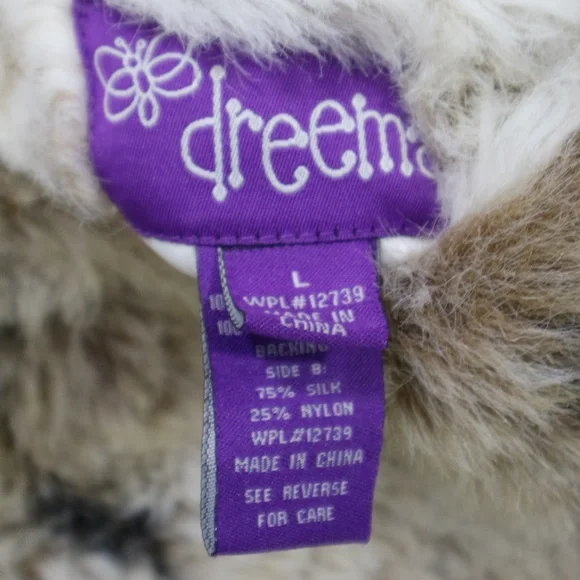 DREEMA Faux Fur Reversible Zip Up Vest Sz LG - Picture 7 of 8